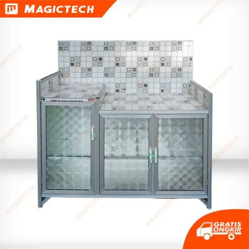 Rak piring bahan kaca dan aluminium