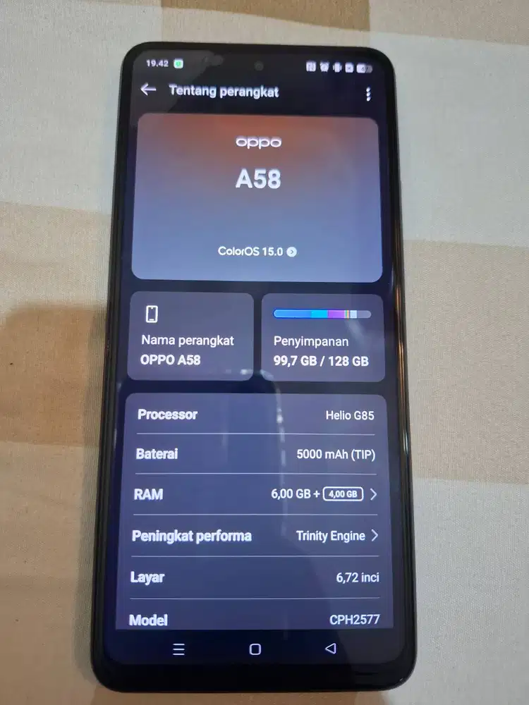 Dijual HP OPPO A58