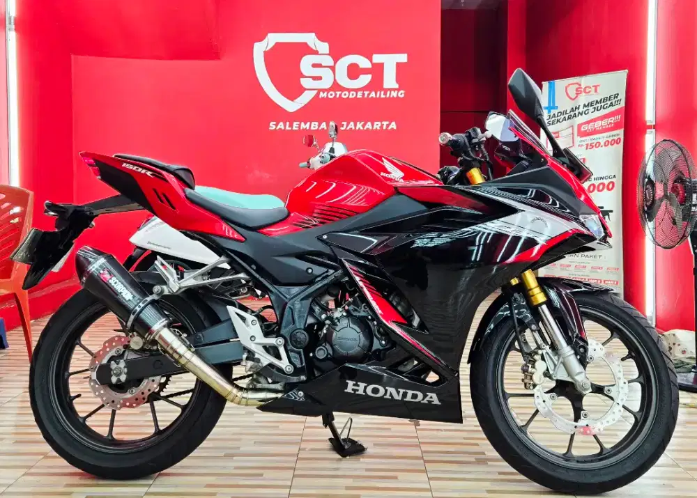 JualCpt90%LikeNew KM23Rb HONDA CBR 150 2021 CBR150 MERAH HITAM