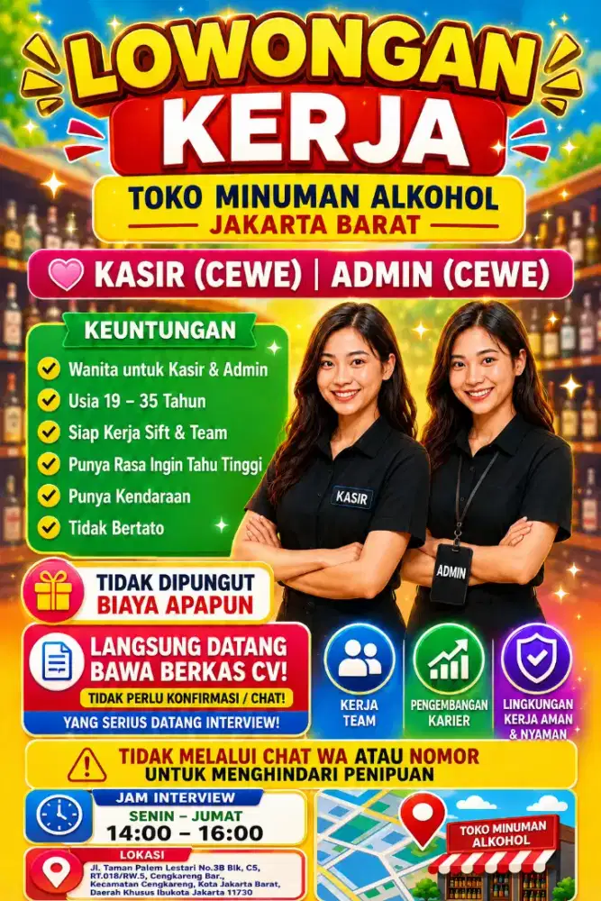 Lowongan Kasir dan Admin