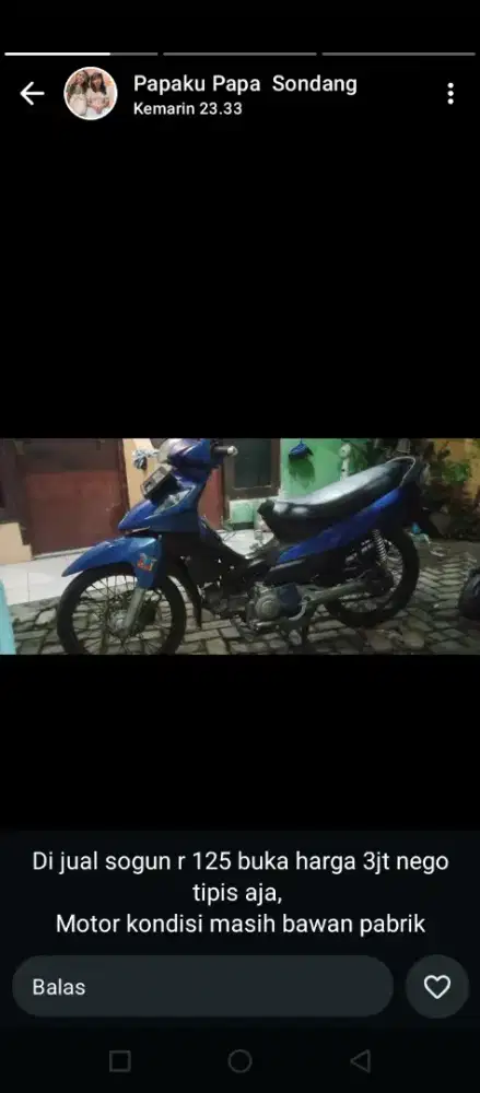 Di Jual Motor Shogun R 125