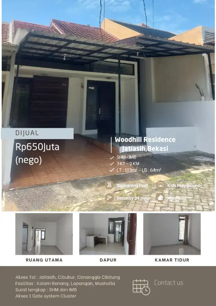 RUMAH SIAP HUNI DI JATIASIH BEKASI