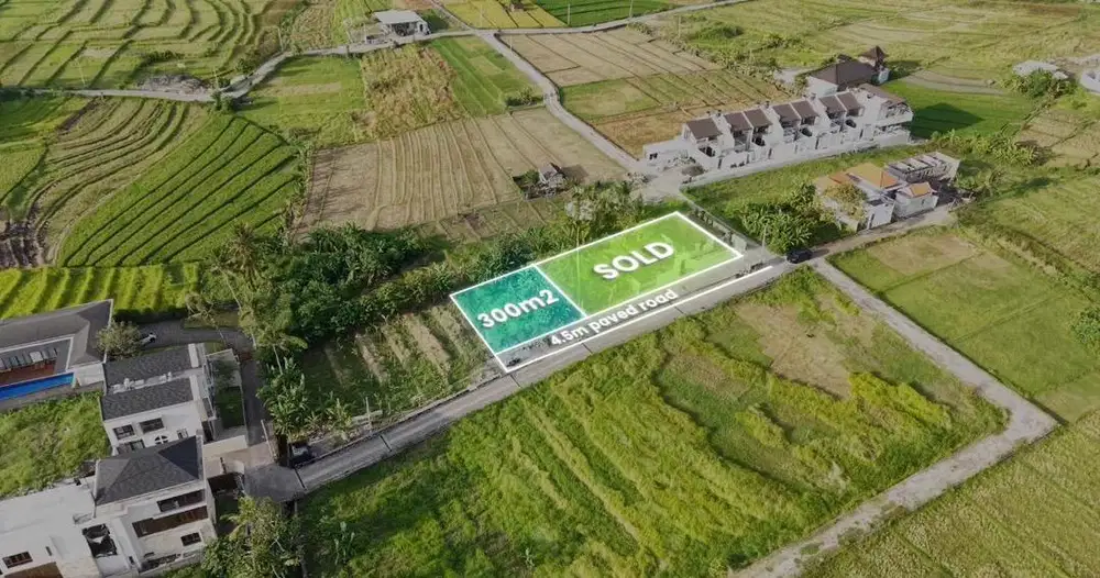 DI JUAL TANAH LUASAN KECIL hanya 8 menit ke Nuanu dan Nyanyi Beach