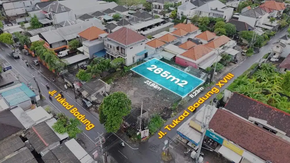 LAND FOR SALE – JALAN TUKAD BADUNG, RENON | PRIME RESIDENTIAL AREA