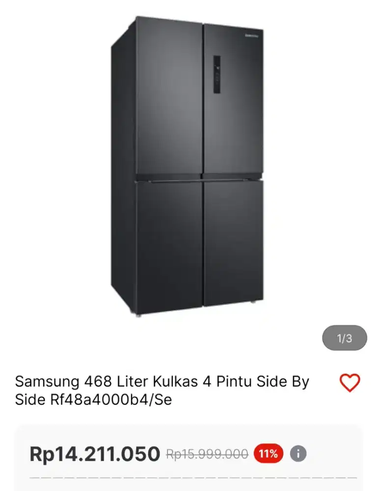 Kulkas samsung 4 pintu promo