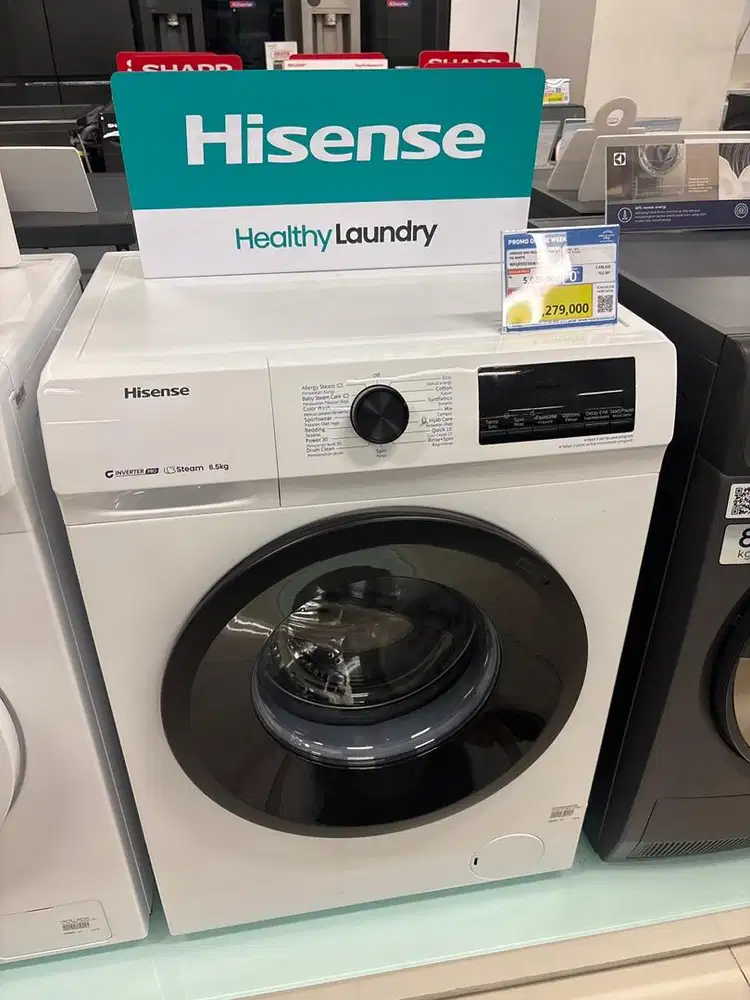 Mesin cuci Front Loading Hisense 8.5kg
