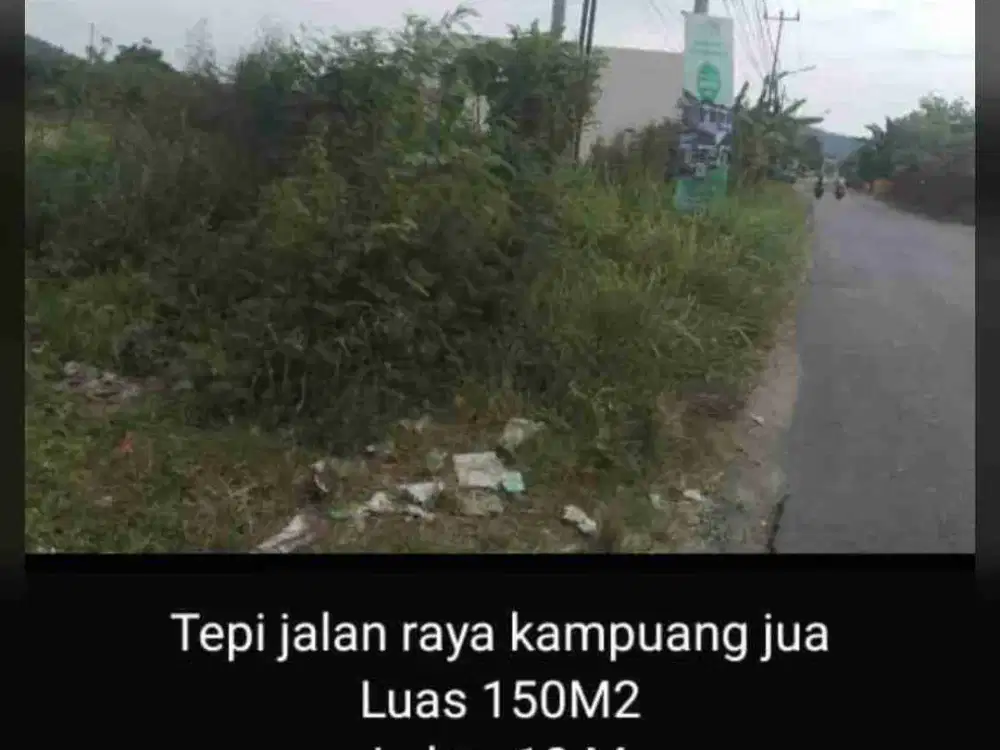 tanah prospektif di tepi jalan raya batuang taba - kampuang jua