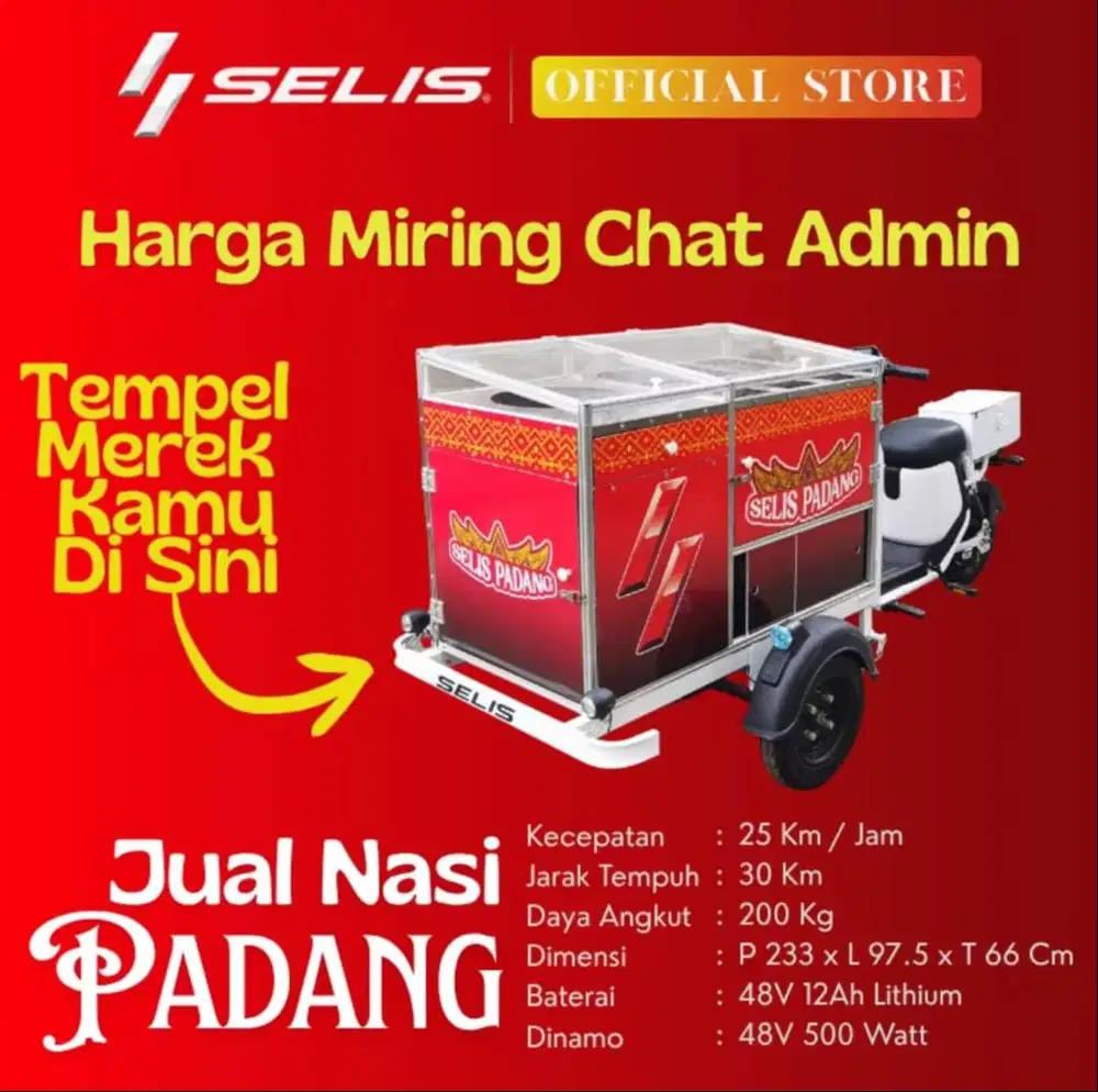 GEROBAK SEPEDA SELIS EDISI NASI PADANG