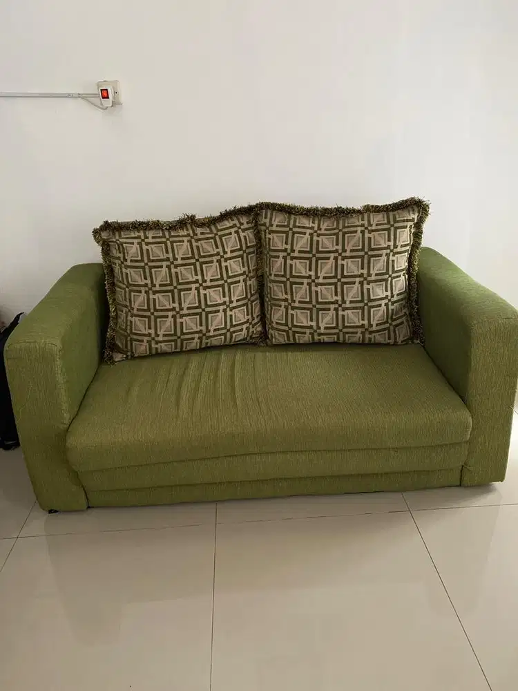 Sofa Bed warna hijau