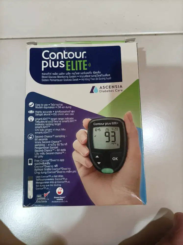 Alat cek glukosa darah Contour Plus elite