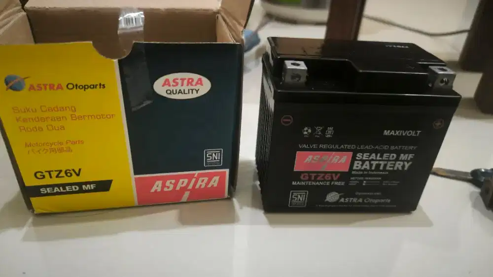 Dijual Aki Aspira GTZ6V