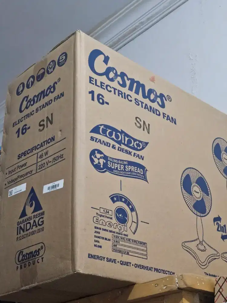 Kipas angin cosmos 40cm 2in1 bisa di meja bisa di lantai