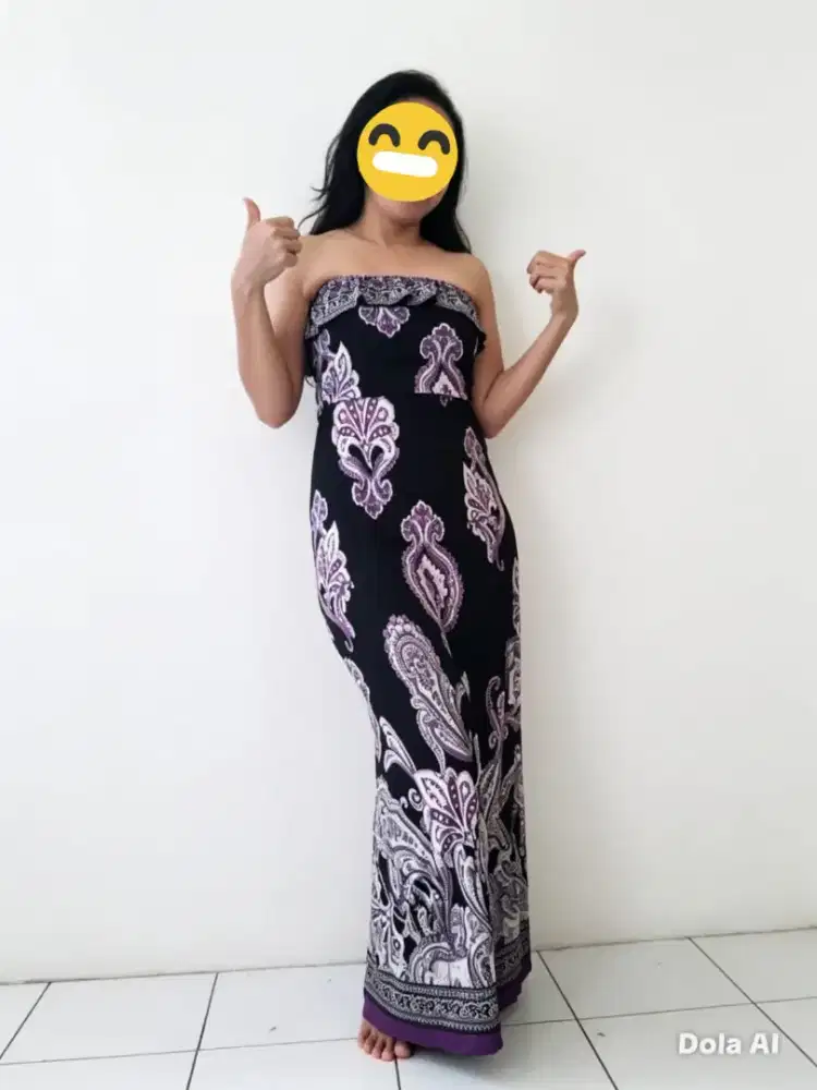 Dress White Black Element