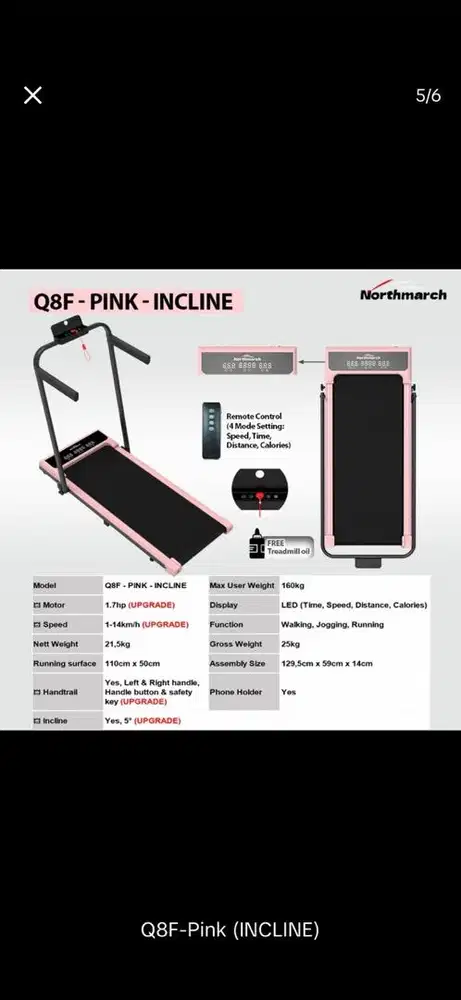 Murah! Treadmill Like New, Pemakaian Rumah Pribadi