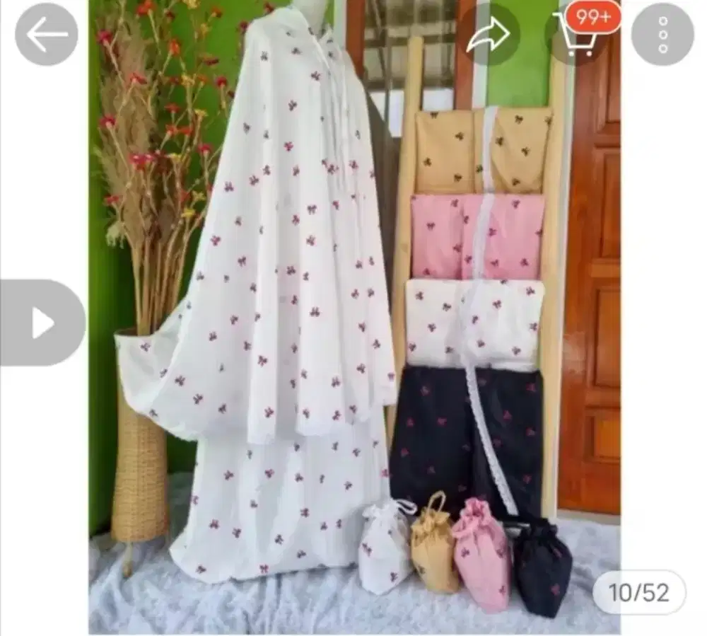 Mukena 2in1 bahan katun premium