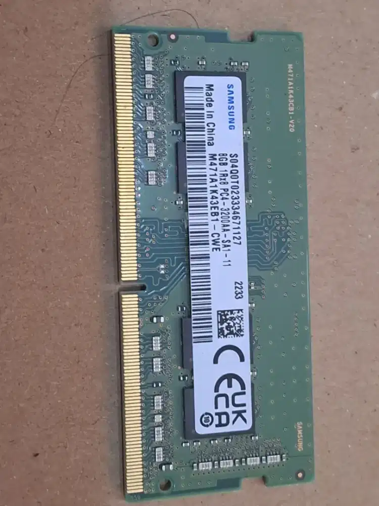 Ram laptop sodimm 8gb ddr4 pc3200mhz seken normal