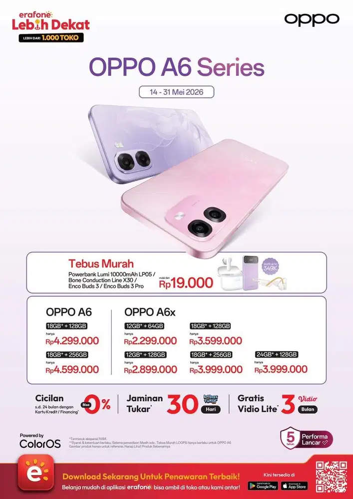 READY BANYAK OPPO A6X
