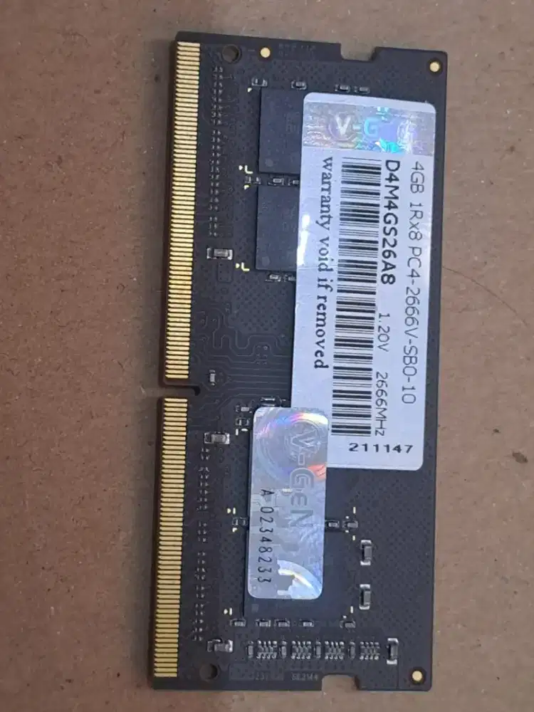Ram laptop sodimm 4gb ddr4 pc2666 seken normal