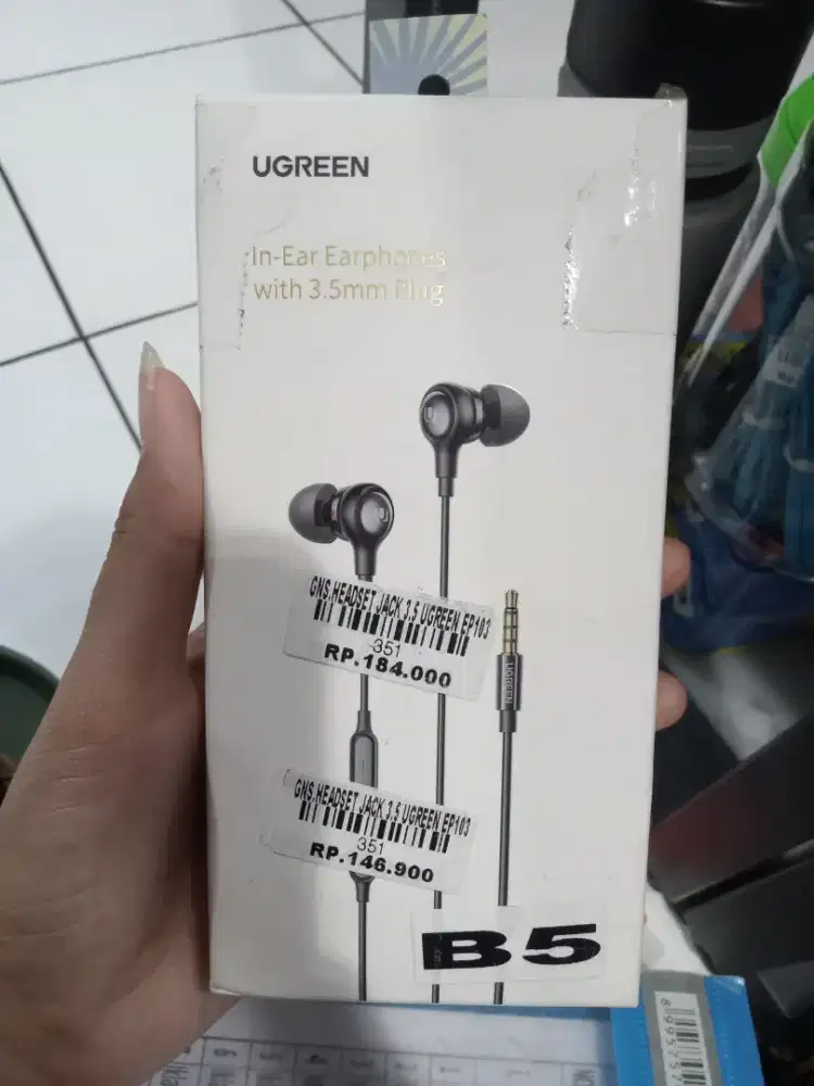 HEADSET JACK 3.5 UGREEN EP103| ATLANTIS DAHSYAT
