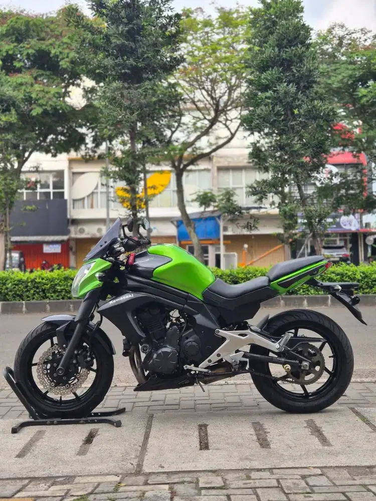 KAWASAKI ER6N 650 2012 HIJAU KM 19K SIAP GASPOL