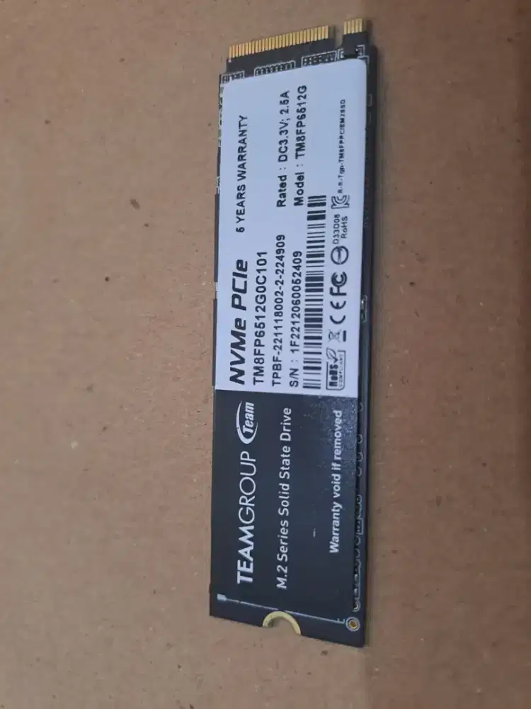 Ssd nvme pcie 512gb seken normal
