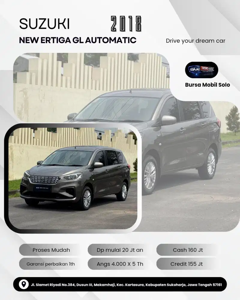 NEW ERTIGA 1.5 GL 2018 AUTOMATIC