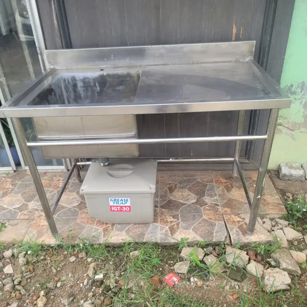 Jual meja sink stainless singel