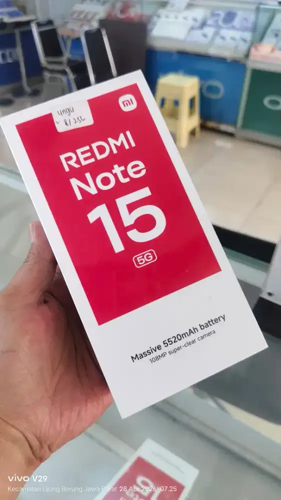 Redmi NOTE 15 5G 6+6/128 NFC AMOLED Baru spesial promo terlaris