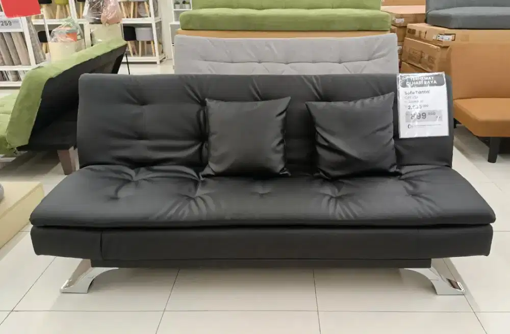 SofaBed Greesa Leather Black