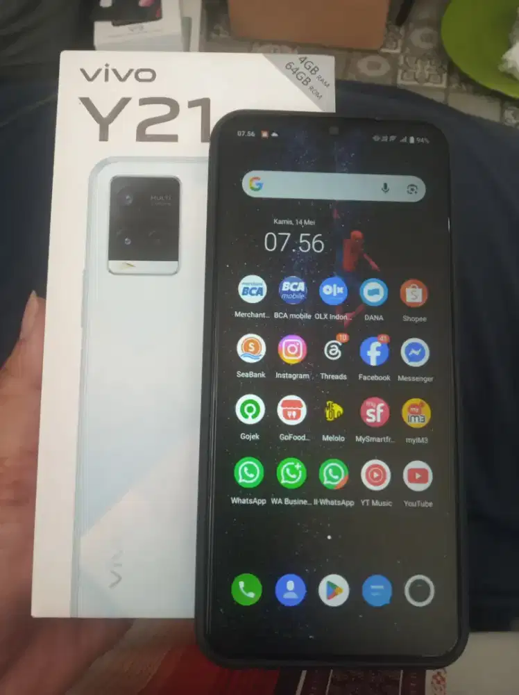 vivo y21 4g ram 4/64 gb