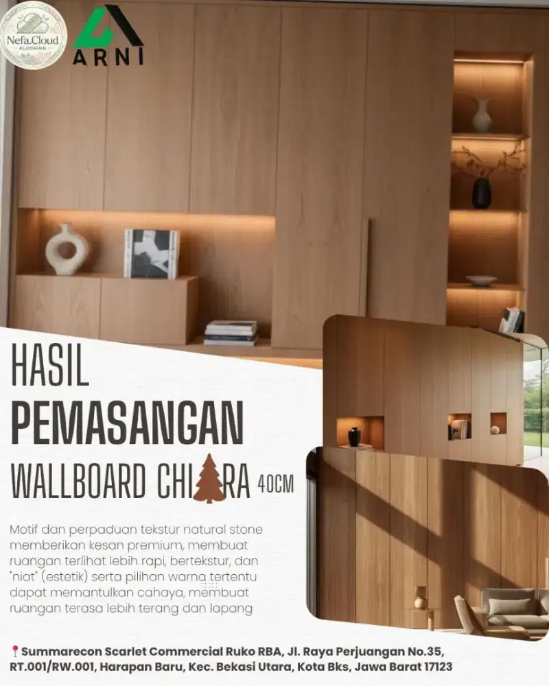 Wallboard Chiara 40cm | Hiasan Untuk Dinding | Tersedia Pilihan Motif
