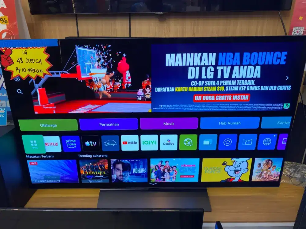 Jual cepat tv 48 inc LG OLED C4 display toko garansi resmi