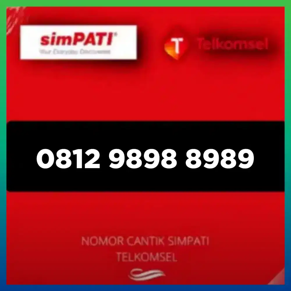Dispenser nomor Cantik simpati Telkomsel 12 digit