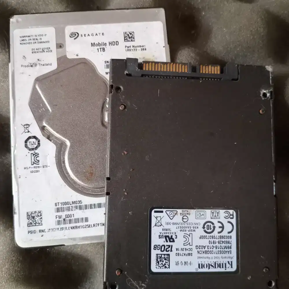 Ssd sata & hardisk 1Tb sata