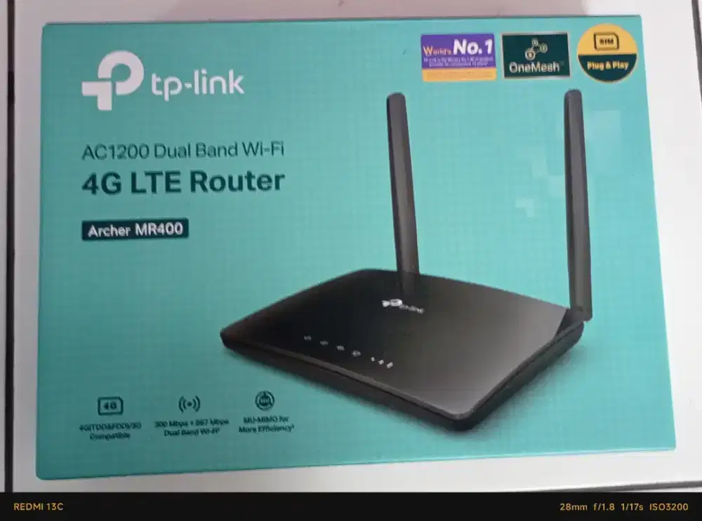 TP Link Modem Router Simcard 4G LTE AC 1200 Archer MR400 Baru Segel