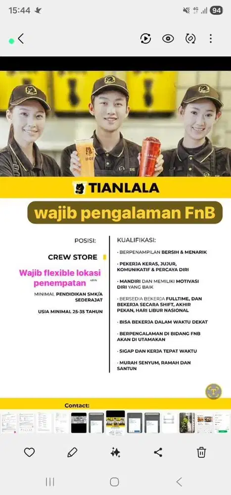 Crew Store Tianlala FCL/BIP