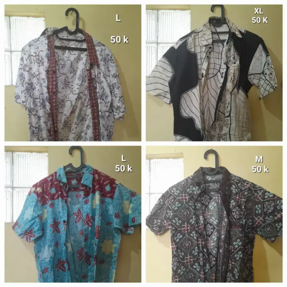 Batik second  mulus serba 50 k  berbagai ukuran