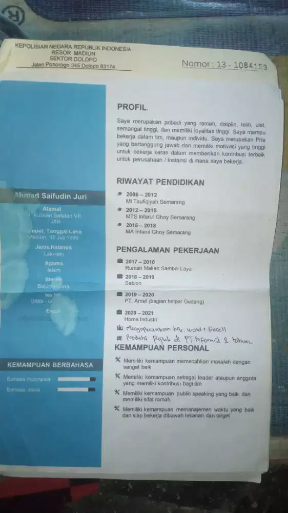 Mencari pekerjaan office Boy Helper gudang dan kernet cleaning service