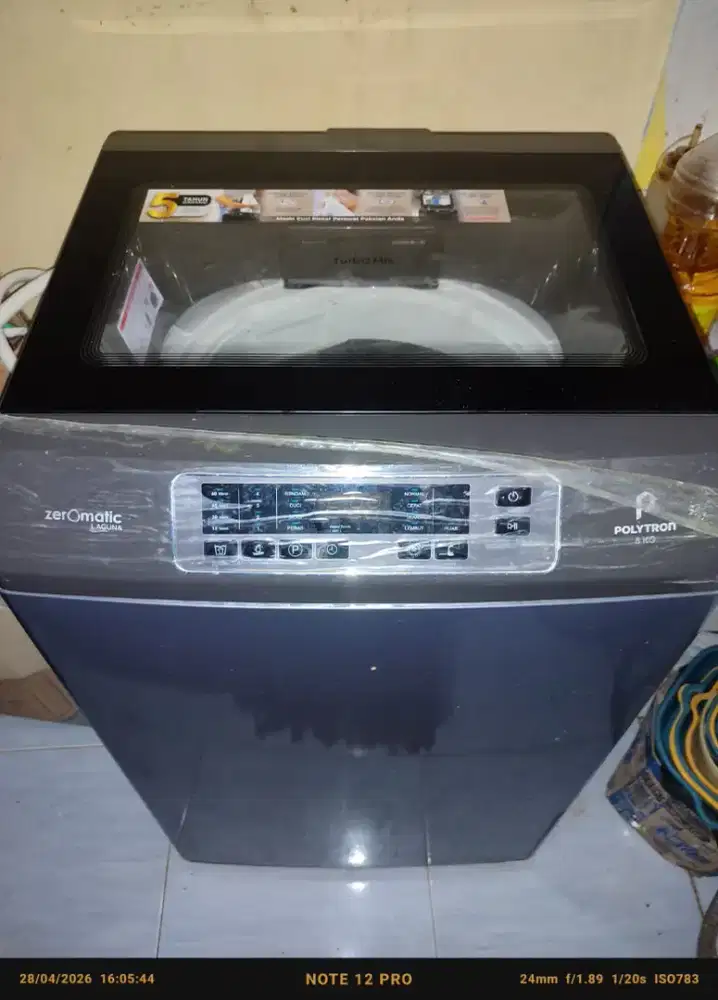 Mesin cuci 1 tabung 8 kg polytron