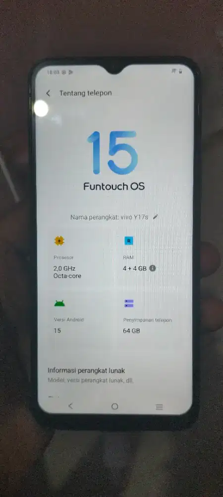 Vivo Y17S 4+4/64gb Minus
