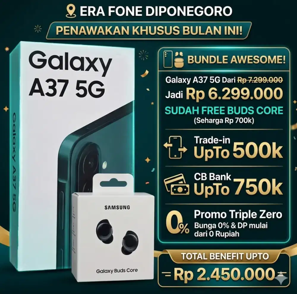 PROMO SAMSUNG A37 FREE BUDSCORE
