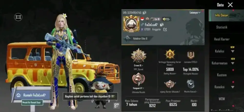 jual akun pubg mobile
