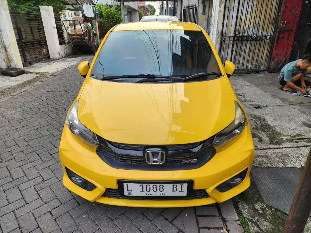 HONDA NEW BRIO 1.2 RS MATIC THUN 2020 KUNING SURABAYA