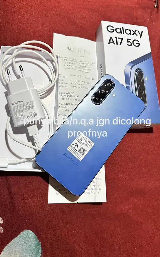 Dijual Samsung A17 8/256 Blue (open nego)
