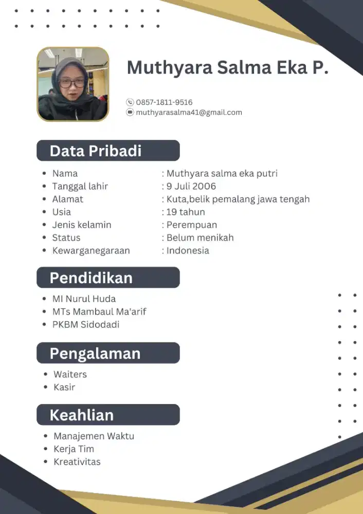 mencari lowongan pekerjaan,pengalaman waiters&fnb