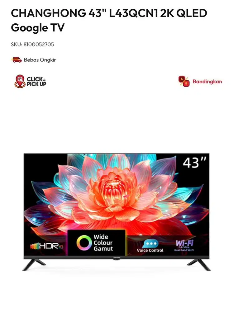 CHANGHONG 43 inch