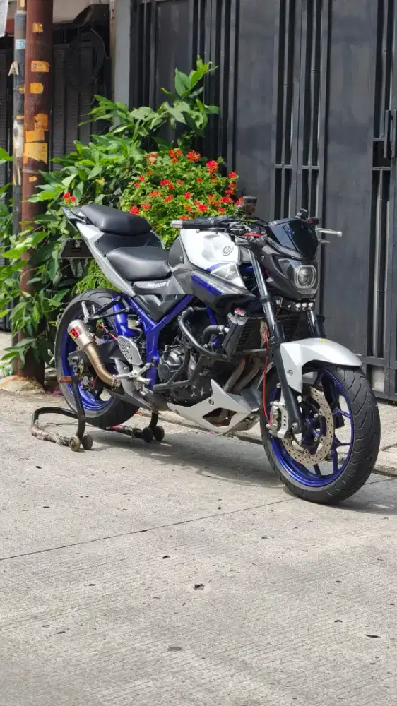 Yamaha MT25 2015 Silver Biru