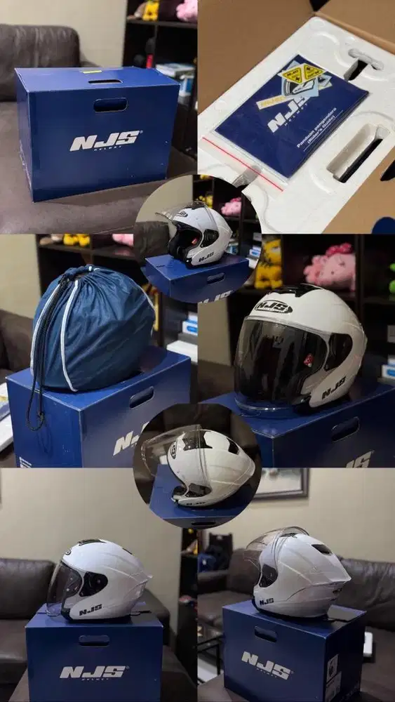 Helm NJS Kairoz like new lengkap semua