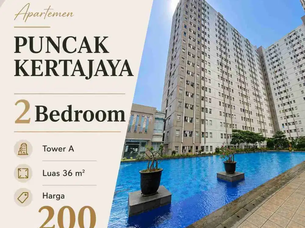 Butuh Cepat Laku Apartemen Puncak Kertajaya Pool View
