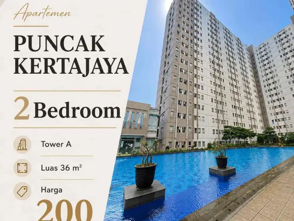Butuh Cepat Laku Apartemen Puncak Kertajaya Pool View